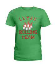 Load image into Gallery viewer, Lefse Rolling Team Cute Tee Ladies Tee