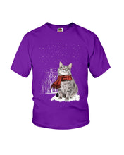 Load image into Gallery viewer, Cute Cat Christmas Gift For Cat Lovers Custom T-Shirt Youth Tee