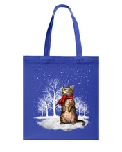 Load image into Gallery viewer, Merry Christmas - Bear Basketweave Tote Bag