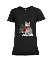 Load image into Gallery viewer, Cute Cat Christmas Gift For Cat Lovers Custom T-Shirt Ladies Tee
