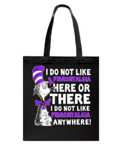 Load image into Gallery viewer, Fibromyalgia Anywhere Break Cancer Spirit T-Shirt Basketweave Tote Bag