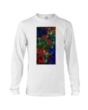 Load image into Gallery viewer, Hummingbird Cosmic Light Color Black T-Shirt Unisex Long Sleeve