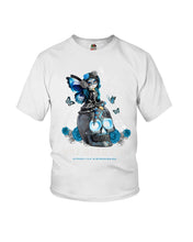 Load image into Gallery viewer, Diabetes Awareness Skull Custom Graphic Tee Youth Tee