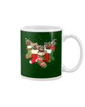 Load image into Gallery viewer, Yorkies In The Socks For Yorkie Lovers Christmas Gift Mug