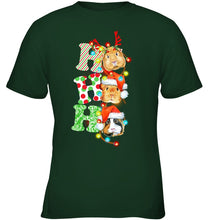 Load image into Gallery viewer, Santa Claus Ho Ho Ho Christmas Gift For Guinea Pigs Lovers Youth Tee