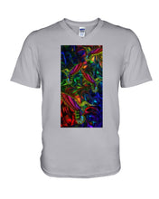 Load image into Gallery viewer, Hummingbird Cosmic Light Color Black T-Shirt Guys V-Neck