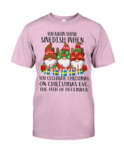 Load image into Gallery viewer, Swedish Christmas Gnome Cute Gift Tee Guys Tee