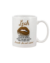 Load image into Gallery viewer, Leah A Mouth She Can't Control Quote Name T-Shirt Mug