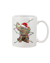 Load image into Gallery viewer, Elephant Color Light Christmas Gift Tee Mug