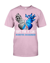 Load image into Gallery viewer, Hope For Cure Diabetes Awareness Guys Tee