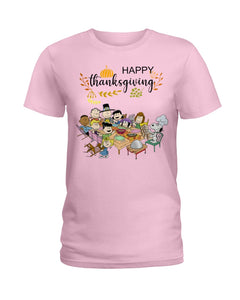 Snoopy Happy Thanksgiving T-Shirt Ladies Tee