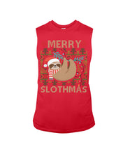 Load image into Gallery viewer, Merry Slothmas Christmas Gift For Kids Family Gift T-Shirt Unisex Long Sleeve
