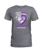 Load image into Gallery viewer, Alzheimer Awareness Daughter For Mom T-Shirt Ladies Tee