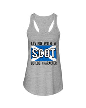 Load image into Gallery viewer, Living With A Scotland Funny Quote T-Shirt Ladies Flowy Tank