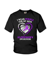 Load image into Gallery viewer, Alzheimer Awareness Daughter For Mom T-Shirt Youth Tee