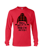 Load image into Gallery viewer, Funny Christmas T-Shirt Shoot Your Eye Out Unisex Long Sleeve