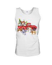 Load image into Gallery viewer, Merry Christmas In Town Cow Lovers Gift For Farmers Unisex Tank Top