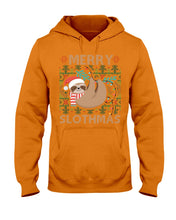 Load image into Gallery viewer, Merry Slothmas Christmas Gift For Kids Family Gift T-Shirt Hoodie