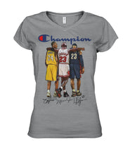 Load image into Gallery viewer, Nba Champions Jordan Bryant James Legends Ladies V-Neck