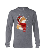 Load image into Gallery viewer, Corgi Christmas Gift Funny T-Shirt Unisex Long Sleeve