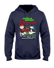 Load image into Gallery viewer, 55Th Anniversary A Charlie Brown Christmas Black T-Shirt Hoodie