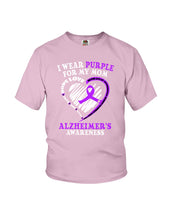 Load image into Gallery viewer, Alzheimer Awareness Daughter For Mom T-Shirt Youth Tee