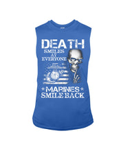Load image into Gallery viewer, Death Smiles At Every Marines Smile Back Unisex Long Sleeve