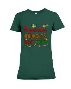 Pepparkakor Calories Don't Count Ladies Tee
