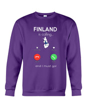 Load image into Gallery viewer, Finland Is Calling Funny Elf Christmas T-Shirt Sweatshirt
