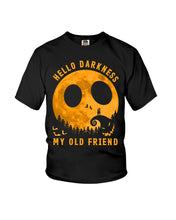 Load image into Gallery viewer, Darkness My Old Friend Halloween T-Shirt Youth Tee