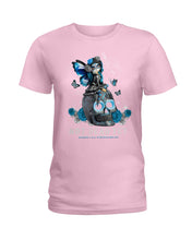 Load image into Gallery viewer, Diabetes Awareness Skull Custom Graphic Tee Ladies Tee