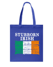 Load image into Gallery viewer, Stubborn Irish Flag Love Ireland Custom T-Shirt Basketweave Tote Bag
