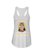 Load image into Gallery viewer, Cat Lovers T-Shirt Not Arguing Just Explaining Ladies Flowy Tank