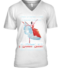 Load image into Gallery viewer, Girl Loves Reading Book And Dance Ballet Gift For Girls T-Shirt Guys V-Neck