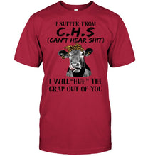 Load image into Gallery viewer, I Suffer From C.S.H Cows Lovers T-Shirt Guys Tee