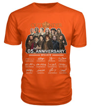 Load image into Gallery viewer, Outlander Tv Series 5 Years Anniversary 2014 - 2019 Autograph T-Shirt Guys Tee
