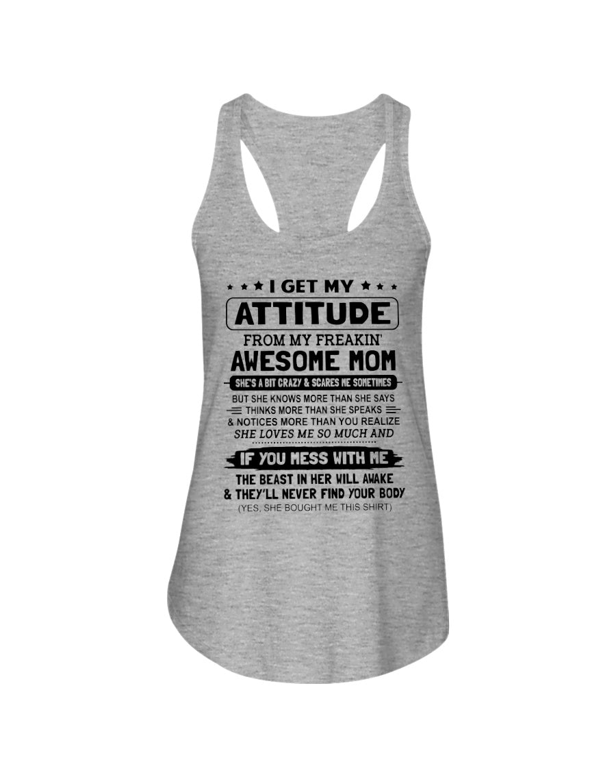 Awesome Mom Gift For Lovely Mom Mama Mother T-Shirt Ladies Flowy Tank