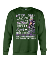 Load image into Gallery viewer, Tattoos Pretty Eyes Gift For April Girl T-Shirt Sweatshirt
