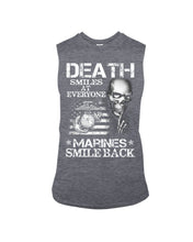 Load image into Gallery viewer, Death Smiles At Every Marines Smile Back Unisex Long Sleeve