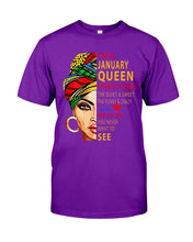 Load image into Gallery viewer, January Queen 3 Sides Horoscopes T-Shirt Guys Tee