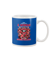 Load image into Gallery viewer, A Woman Loves Georgia Bulldogs Custom Tee Mug