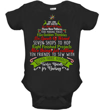 Load image into Gallery viewer, Christmas Tree Eleven Fabric Bundles T-Shirt Baby Onesie