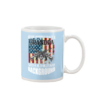 Load image into Gallery viewer, Never Underestimate A Grandpa Black T-Shirt Mug