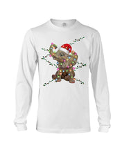 Load image into Gallery viewer, Elephant Color Light Christmas Gift Tee Unisex Long Sleeve