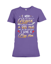 Load image into Gallery viewer, Climb Up To Heaven My Husbabd Ladies Tee