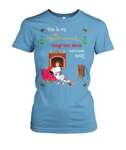 This Is My Hallmark Christmas Movie Watching T-Shirt Snoopy Gift Ladies Tee