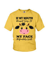 Load image into Gallery viewer, Cute Cow T-Shirt For Cow Lovers Youth Tee
