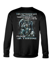 Load image into Gallery viewer, Throne September Guy Special Place Black T-Shirt Sweatshirt