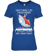 Load image into Gallery viewer, Girl Loves Reading Book And Dance Ballet Gift For Girls T-Shirt Ladies Tee