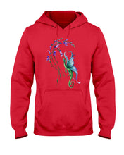 Load image into Gallery viewer, Dragon With Butterfly Wings Dragon Flowers Hoodie
